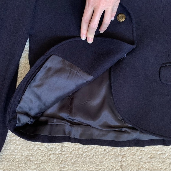 The Villager ~JACKET ~Navy Blue ~10 ~100% Wool ~Work Wear ~Retro ~Classic Style - Picture 3 of 10